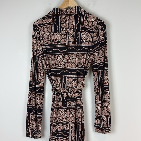 Tommy Hilfiger Long Sleeve Jersey Collar Midi Shirt Dress - Picture 6 of 10